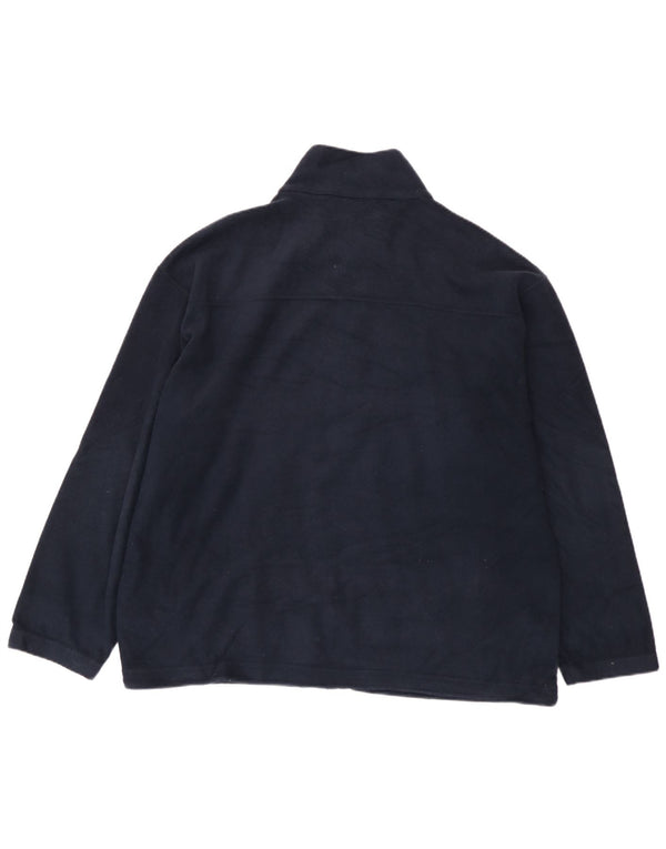 Giacca in pile da uomo Marks & Spencer UK 42 XL poliestere blu navy