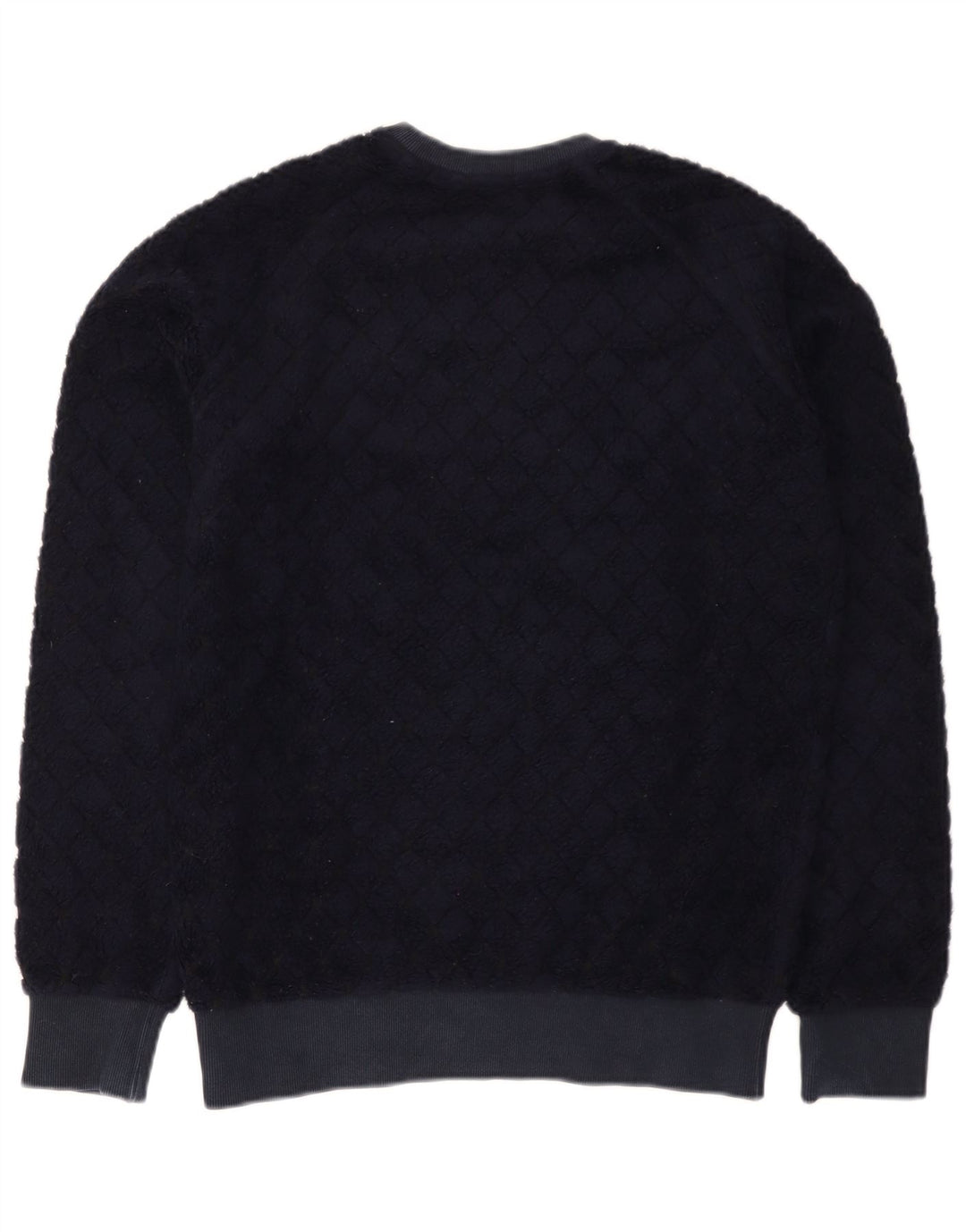 MSGM Felpa da uomo maglione piccolo blu navy a rombi/lana diamante