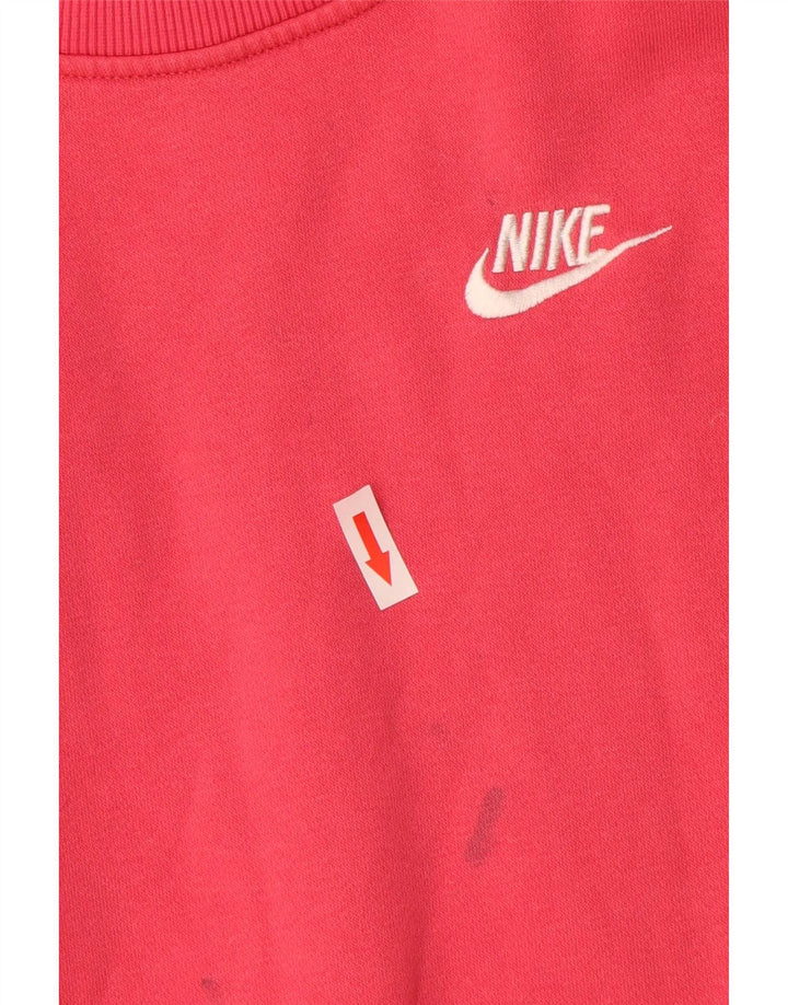 Felpa Nike Bambina Maglia 10-11 Anni Cotone Rosa Medio