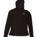 PUMA Womens Hooded Top Long Sleeve UK 10 Small Black Polyester Vintage Puma and Second-Hand Puma from Messina Hembry 