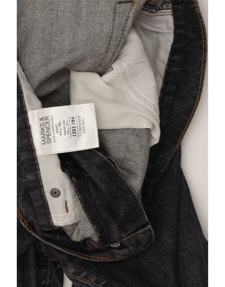 Jeans dritti dritti da uomo Marks & Spencer blu Harbour W38 L31 grigi