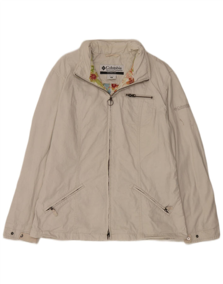 Giacca bomber da donna Columbia UK 18 XL cotone bianco