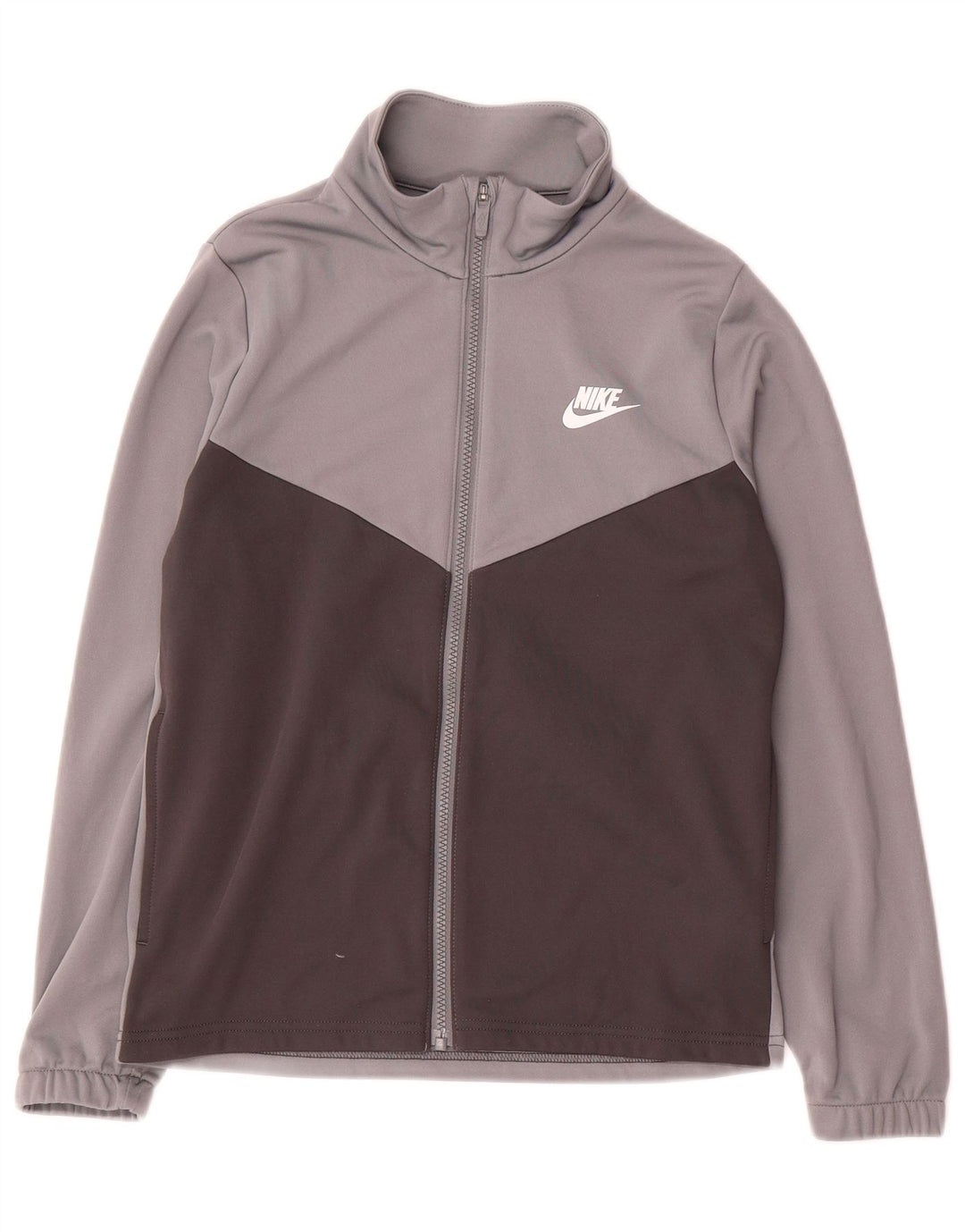 Giacca da tuta grafica Nike da ragazzo, 12-13 anni, grande, color grigio