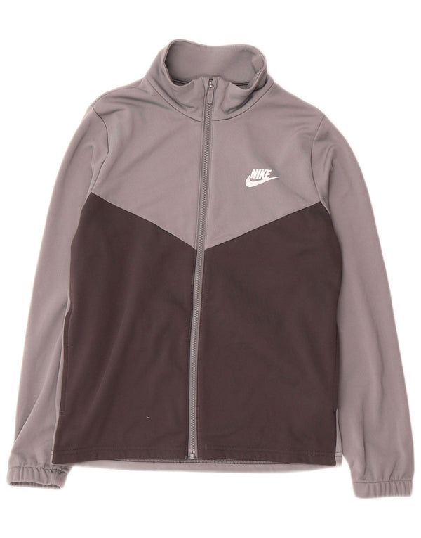 Giacca da tuta grafica Nike da ragazzo, 12-13 anni, grande, color grigio