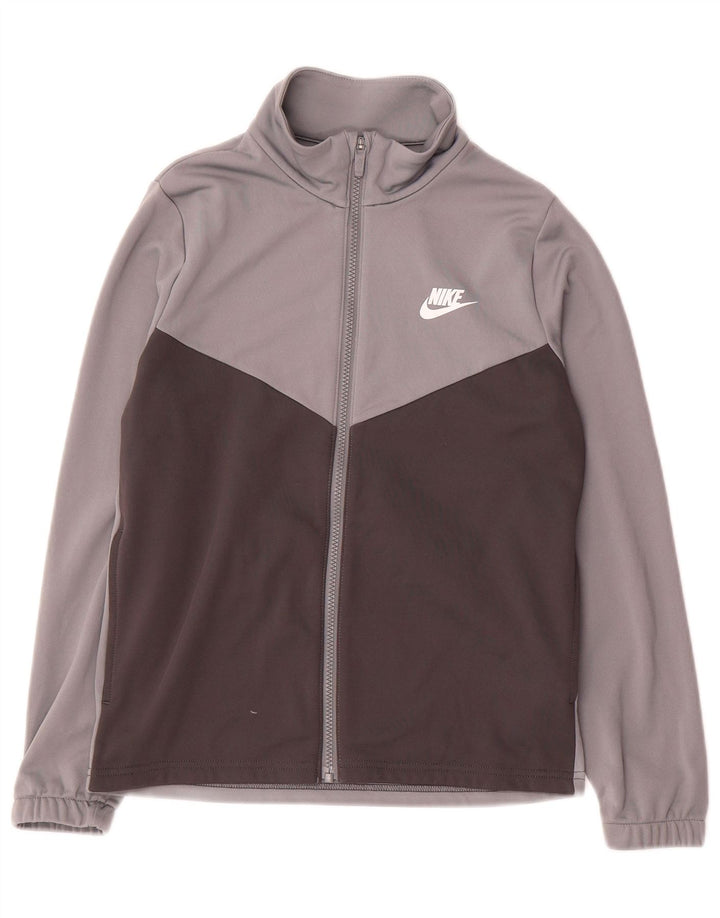 Giacca da tuta grafica Nike da ragazzo, 12-13 anni, grande, color grigio