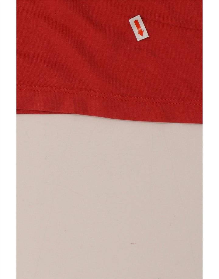 REPLAY T-shirt grafica da uomo Top rosso medio in cotone