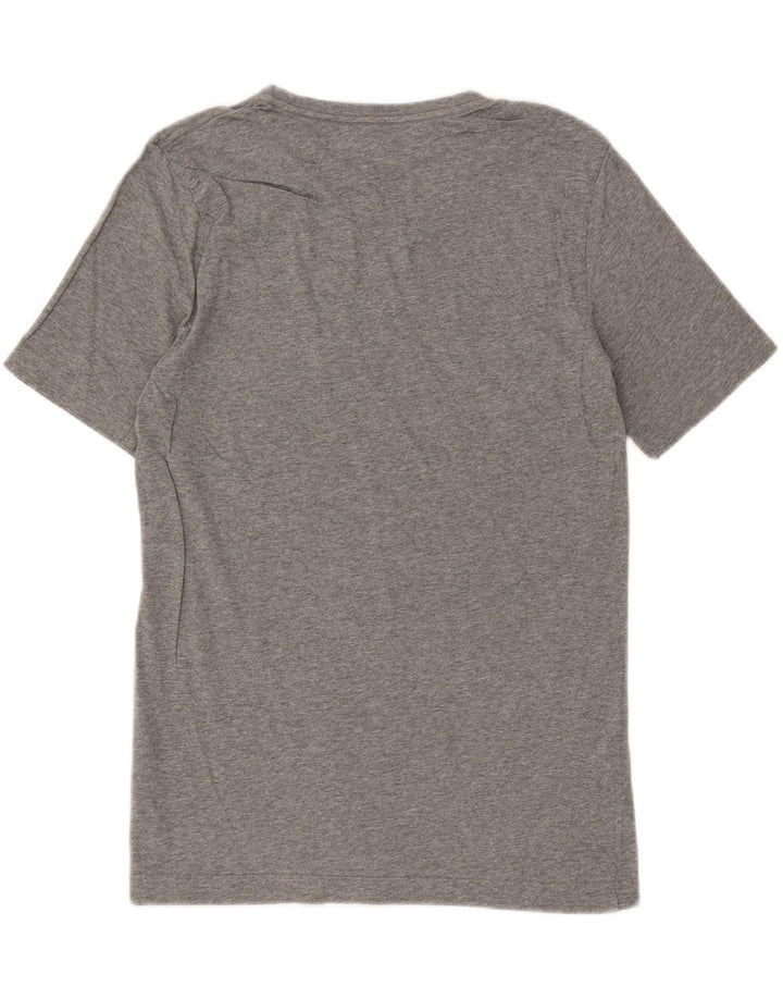 Puma T-shirt grafica da uomo Top Small in cotone chiazzato grigio