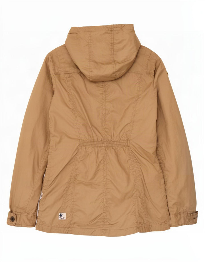Giacca parka con cappuccio da donna KHUJO UK 20 2XL Poliestere beige