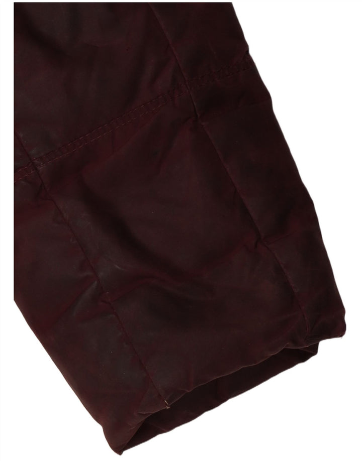 Giacca imbottita con cappuccio da donna Tommy Hilfiger UK 10 piccola bordeaux in poliestere