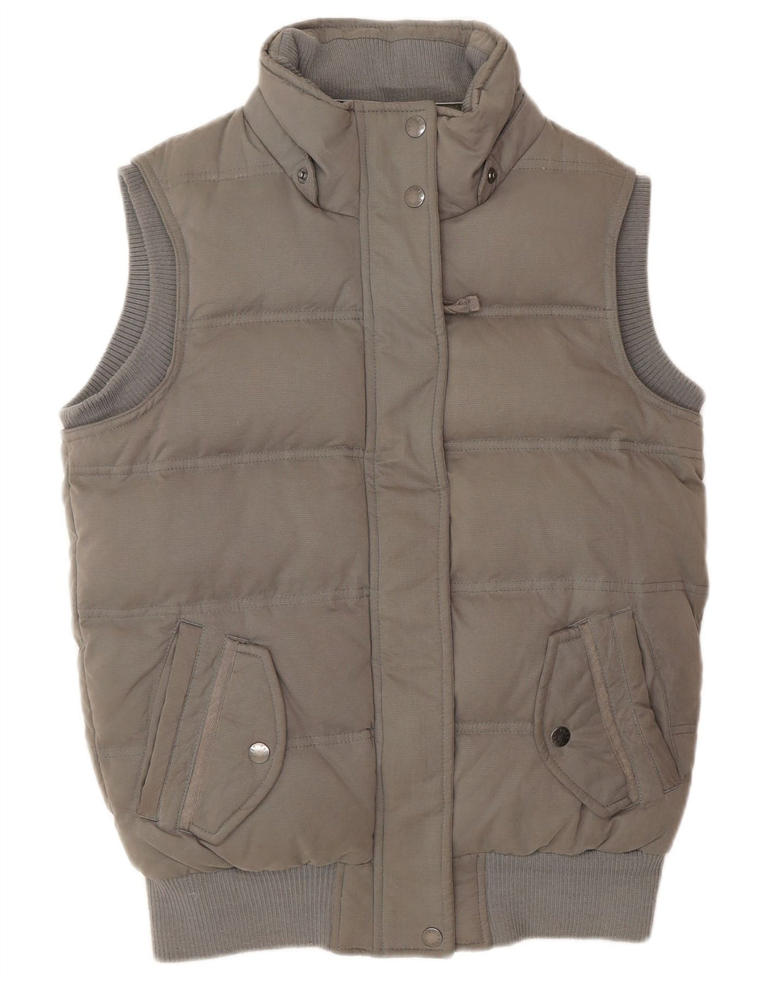 Gilet imbottito da donna Fat Face UK 8 piccolo poliestere grigio