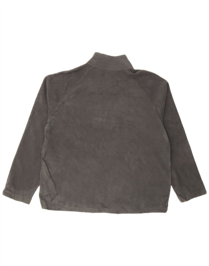 Maglione in pile da uomo Starter con zip e collo UK 42/44 Large Grigio Poliestere
