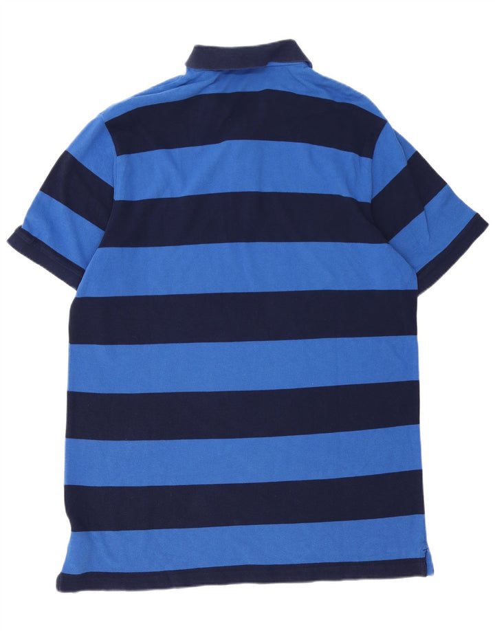 Polo da uomo Gant 2XL in cotone a righe blu