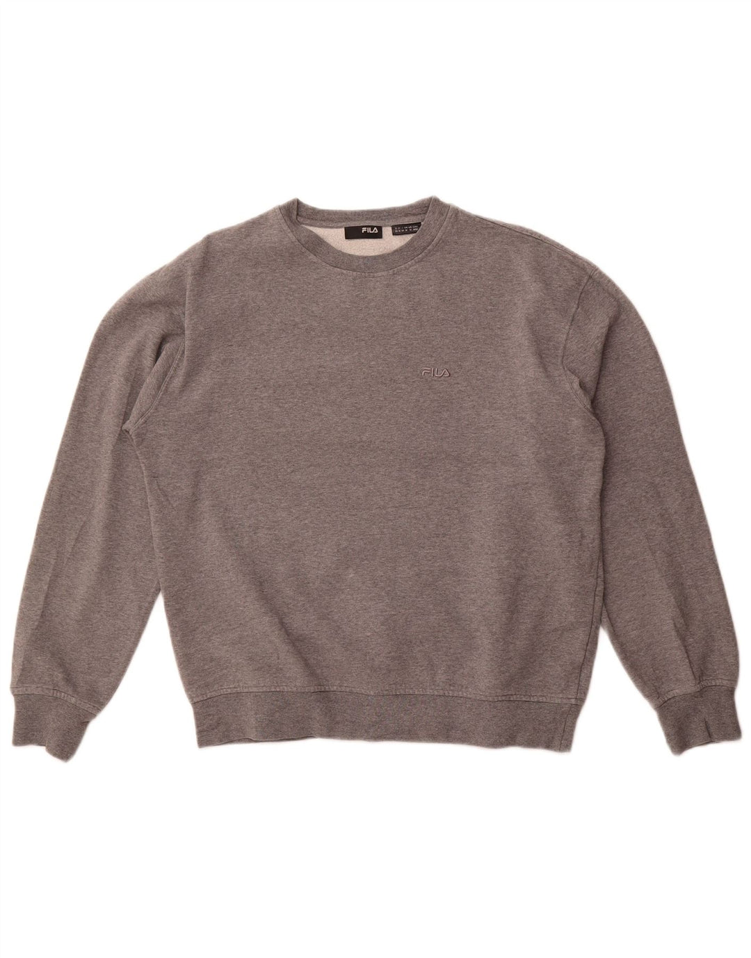 Felpa Fila Uomo Maglione Cotone Grigio Medio