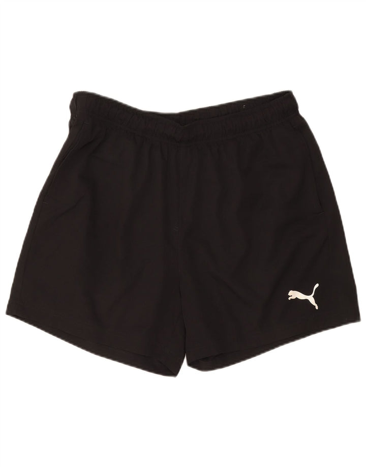 Pantaloncini sportivi da uomo Puma Large neri in poliestere