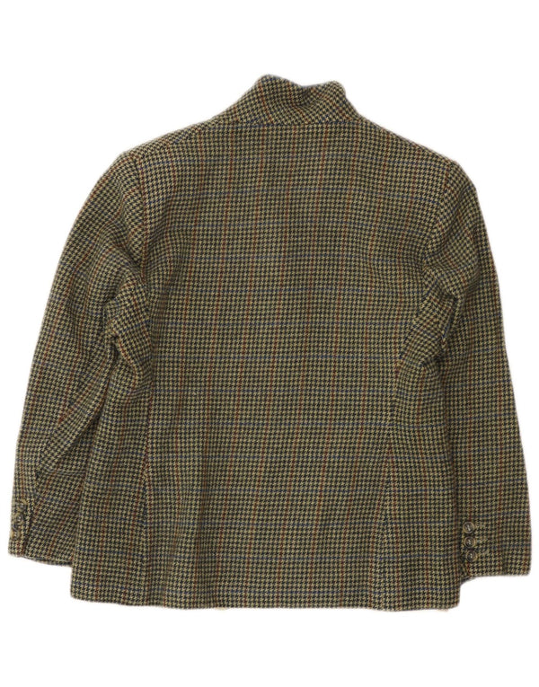 Giacca Marks & Spencer da donna Petite Blazer UK 12 pied de poule verde medio