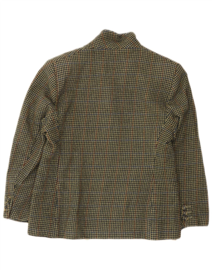Giacca Marks & Spencer da donna Petite Blazer UK 12 pied de poule verde medio