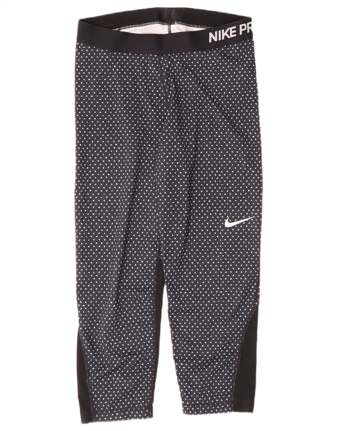 Leggings grafici Nike Dri Fit da donna UK 14 Large Navy Blue Spotted Sports
