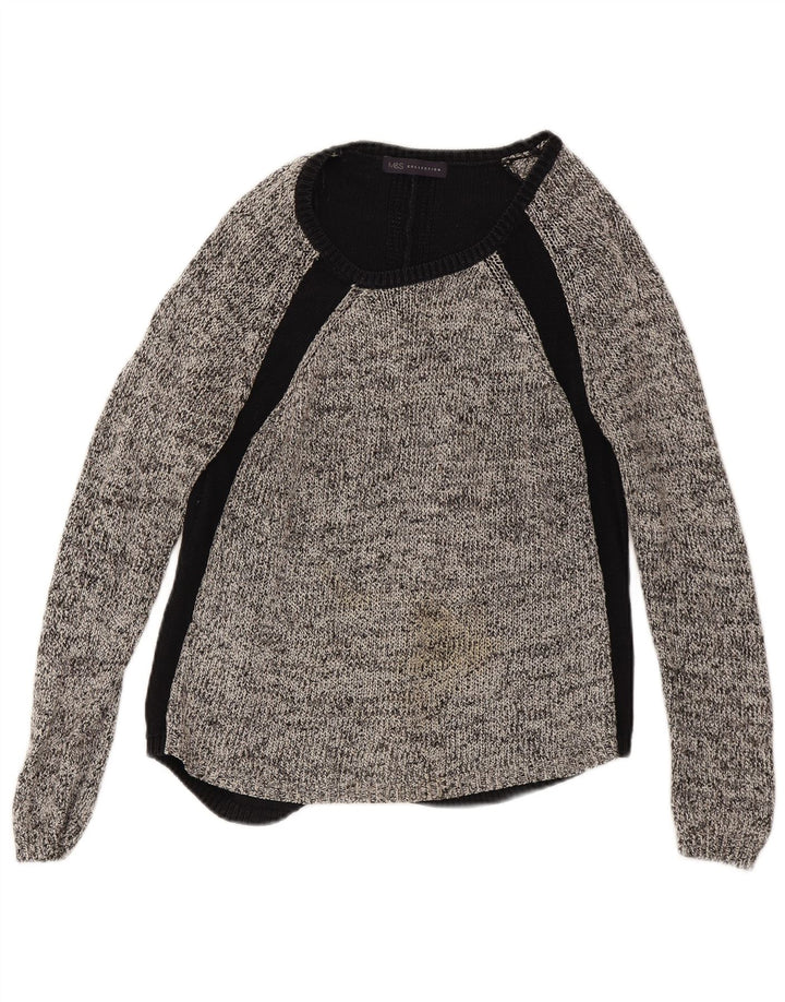 Maglione maglione con scollo a barca da donna Marks & Spencer UK 12 medio nero