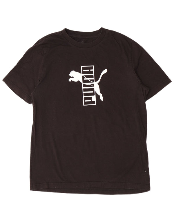 T-shirt grafica da uomo Puma Large nera