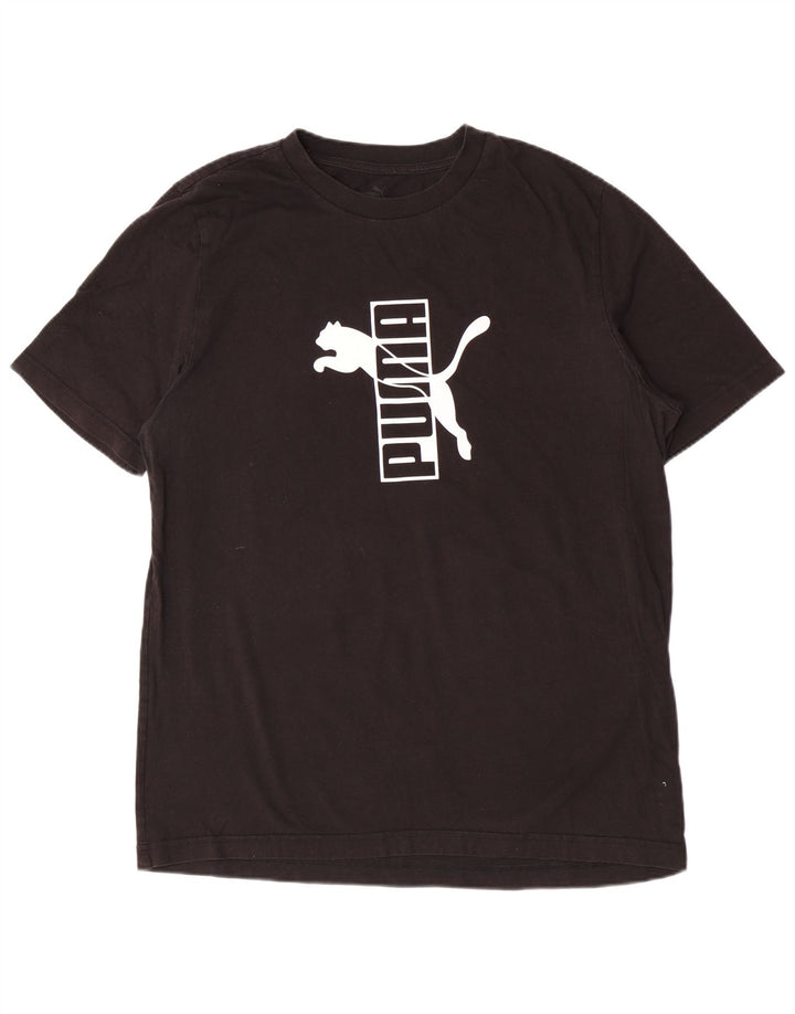 T-shirt grafica da uomo Puma Large nera