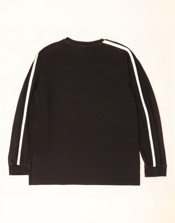 Maglia Adidas da bambino a manica lunga 11-12 anni in cotone nero