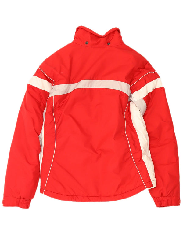 Giacca a vento Columbia per ragazze 14-15 anni in nylon color block rosso