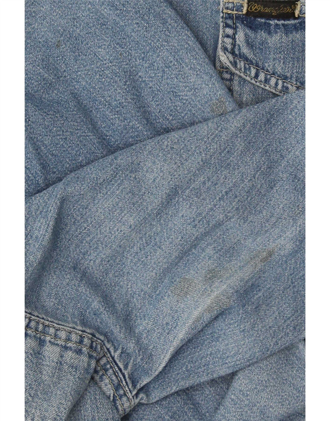 Camicia di jeans western da uomo Wrangler di grandi dimensioni in cotone blu
