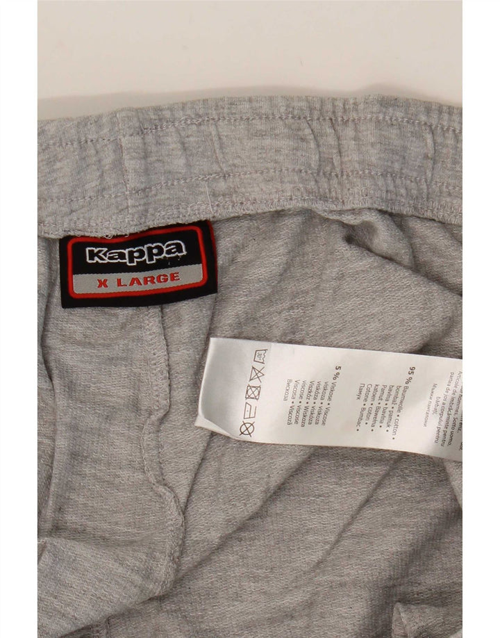 Pantaloncini sportivi grafici da uomo Kappa XL in cotone grigio