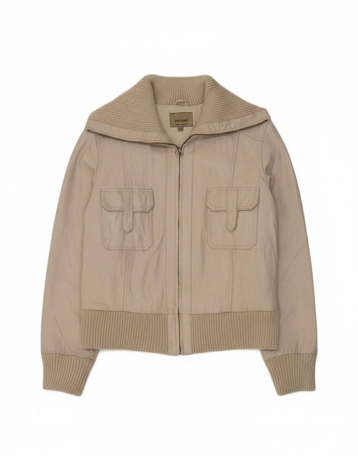 Giacca Pelle Donna Conbipel IT 48 XL Pelle Bianca