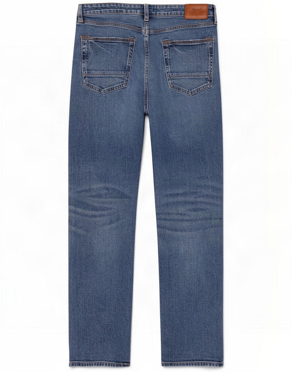 Marks & Spencer Mens Straight Jeans W34 L33 Blue Cotton