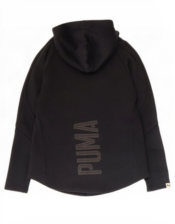 Felpa con cappuccio e zip da uomo Puma UK 14 cotone nero medio