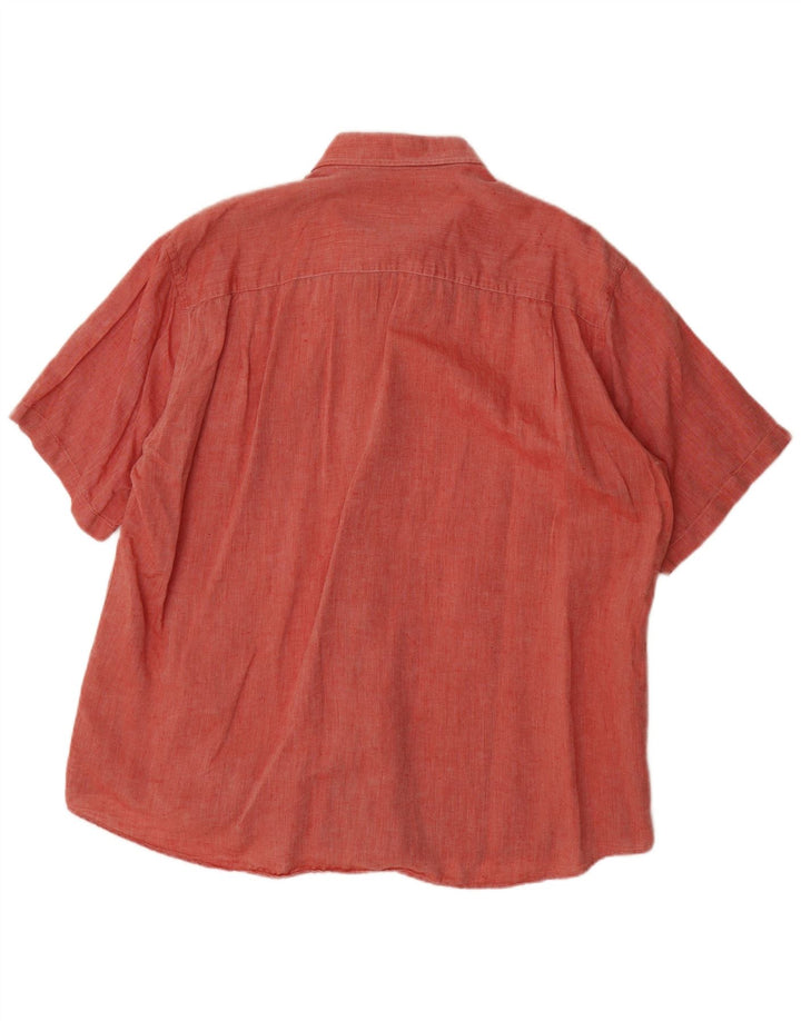 Camicia a maniche corte da uomo LACOSTE taglia 46 2XL rossa