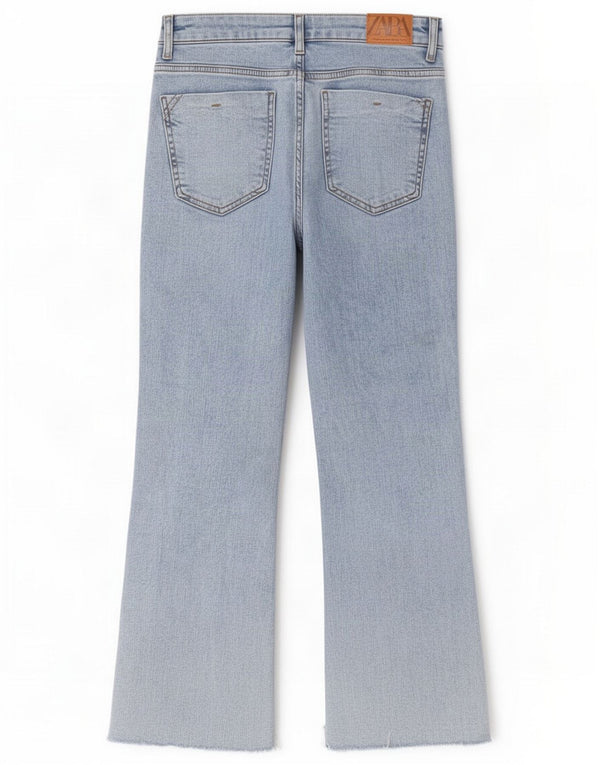 Zara Jeans Bootcut da donna EU 38 Small W28 L26 Blu