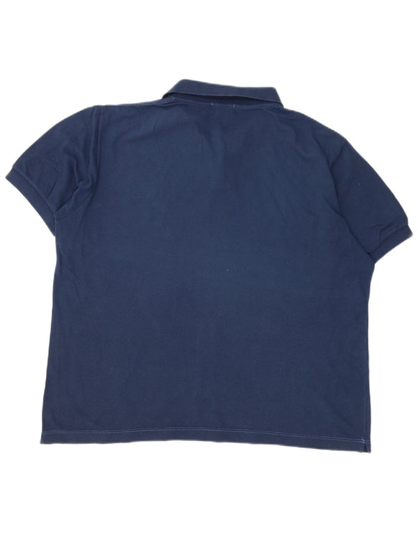 Polo Uomo Trussardi Large in Cotone Blu Navy