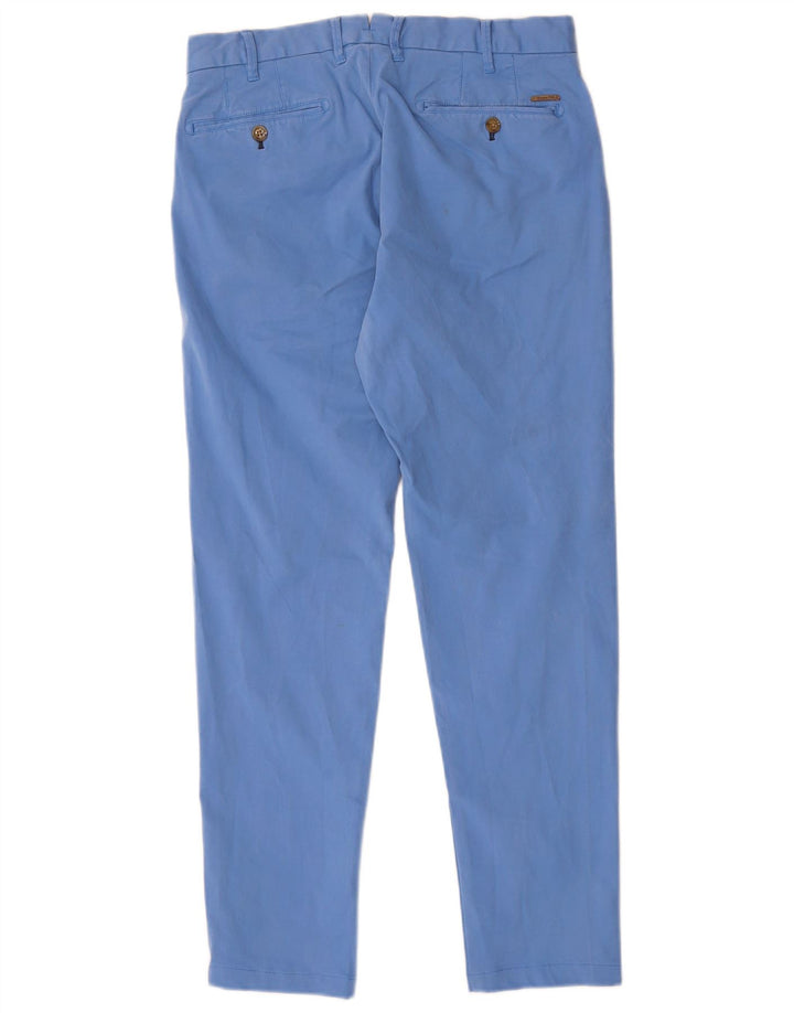 Pantaloni chino slim fit da uomo Massimo Dutti EU 40 Medium W31 L29 Blu