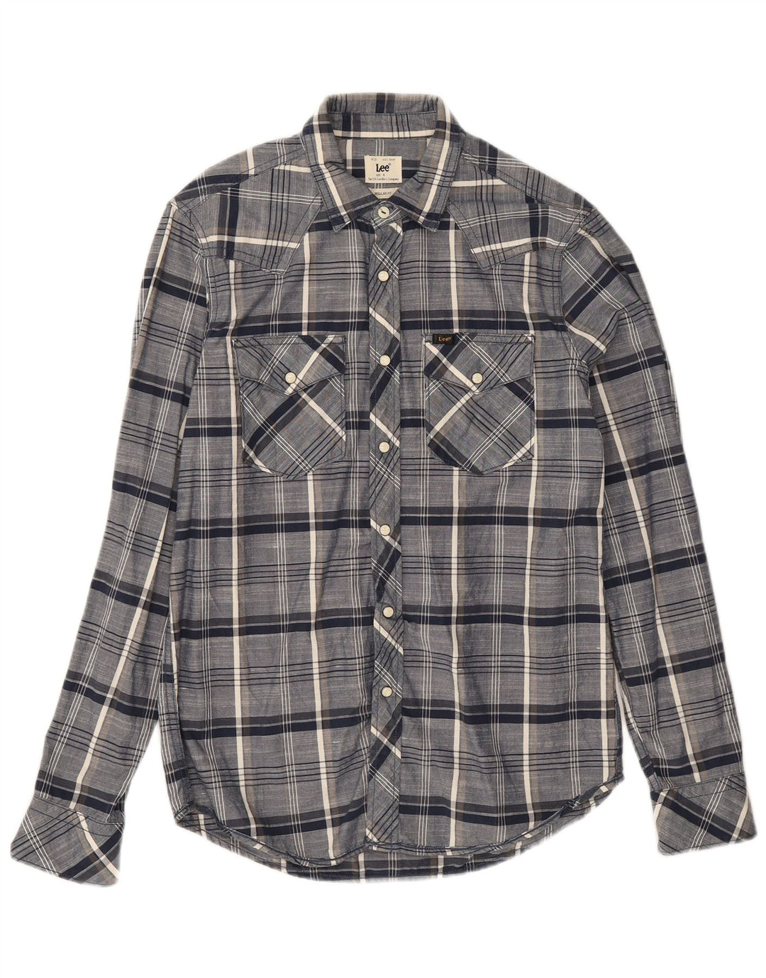 Camicia Lee da uomo dalla vestibilità regolare, piccola, in cotone a quadri blu navy