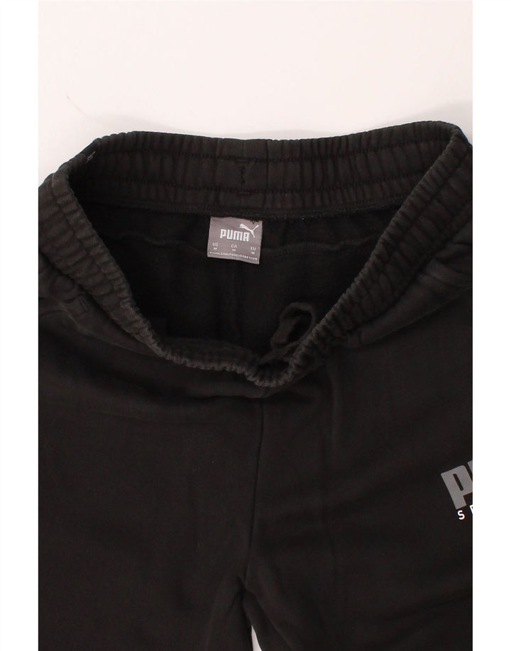 PUMA Mens Graphic Tracksuit Trousers Joggers Medium  Black Vintage Puma and Second-Hand Puma from Messina Hembry 