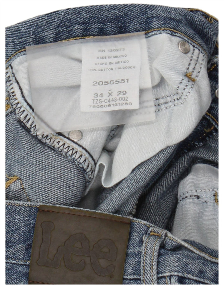 Jeans dritti da uomo Lee W34 L29 cotone blu