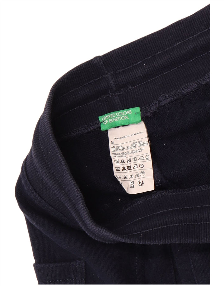 Pantaloncini sportivi da uomo Benetton medio cotone blu navy