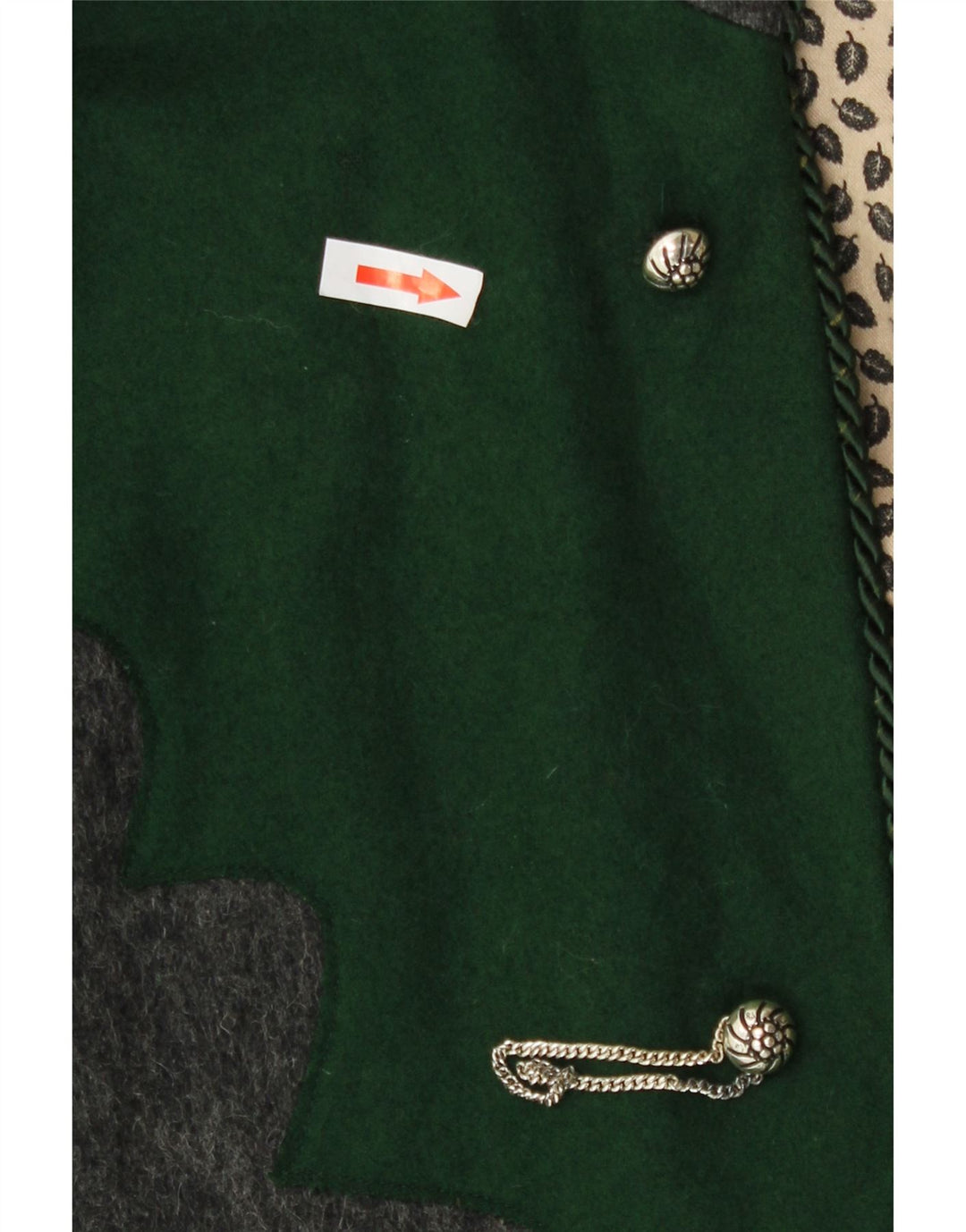 Cappotto vintage da donna con cappuccio con cappuccio, taglia unica, grigio