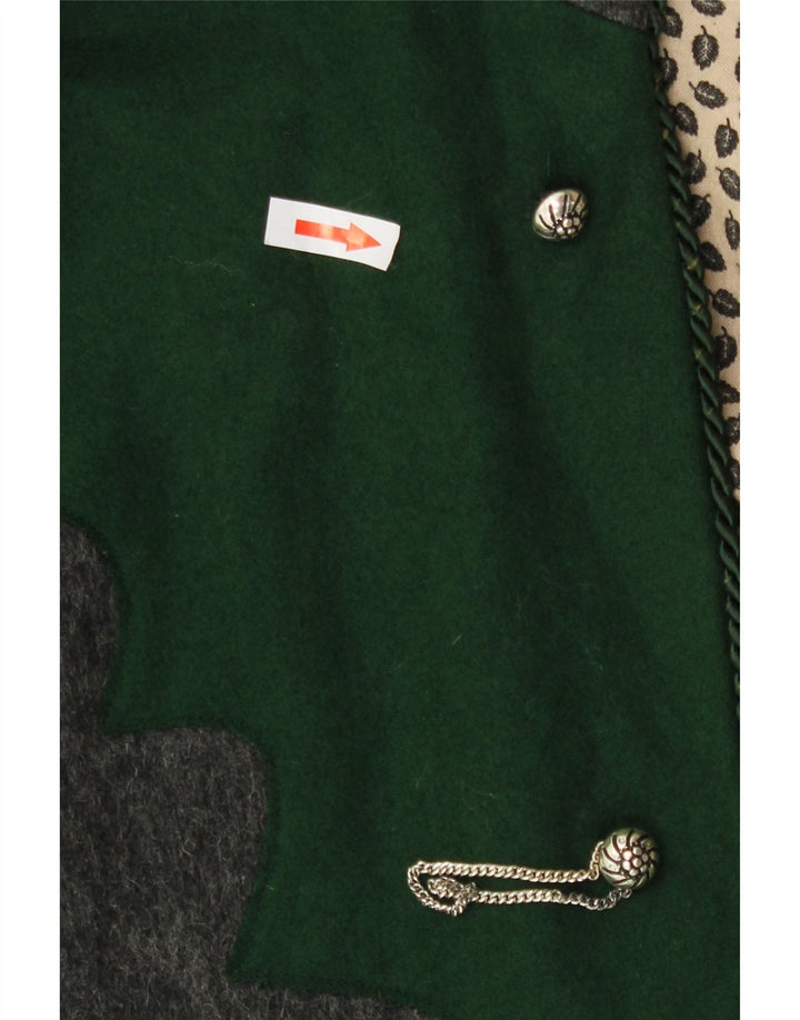 Cappotto vintage da donna con cappuccio con cappuccio, taglia unica, grigio