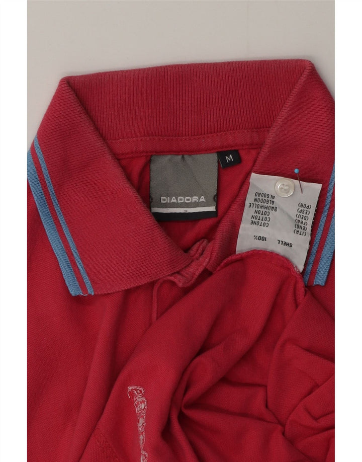 Polo Uomo Diadora Cotone Rosa Medio