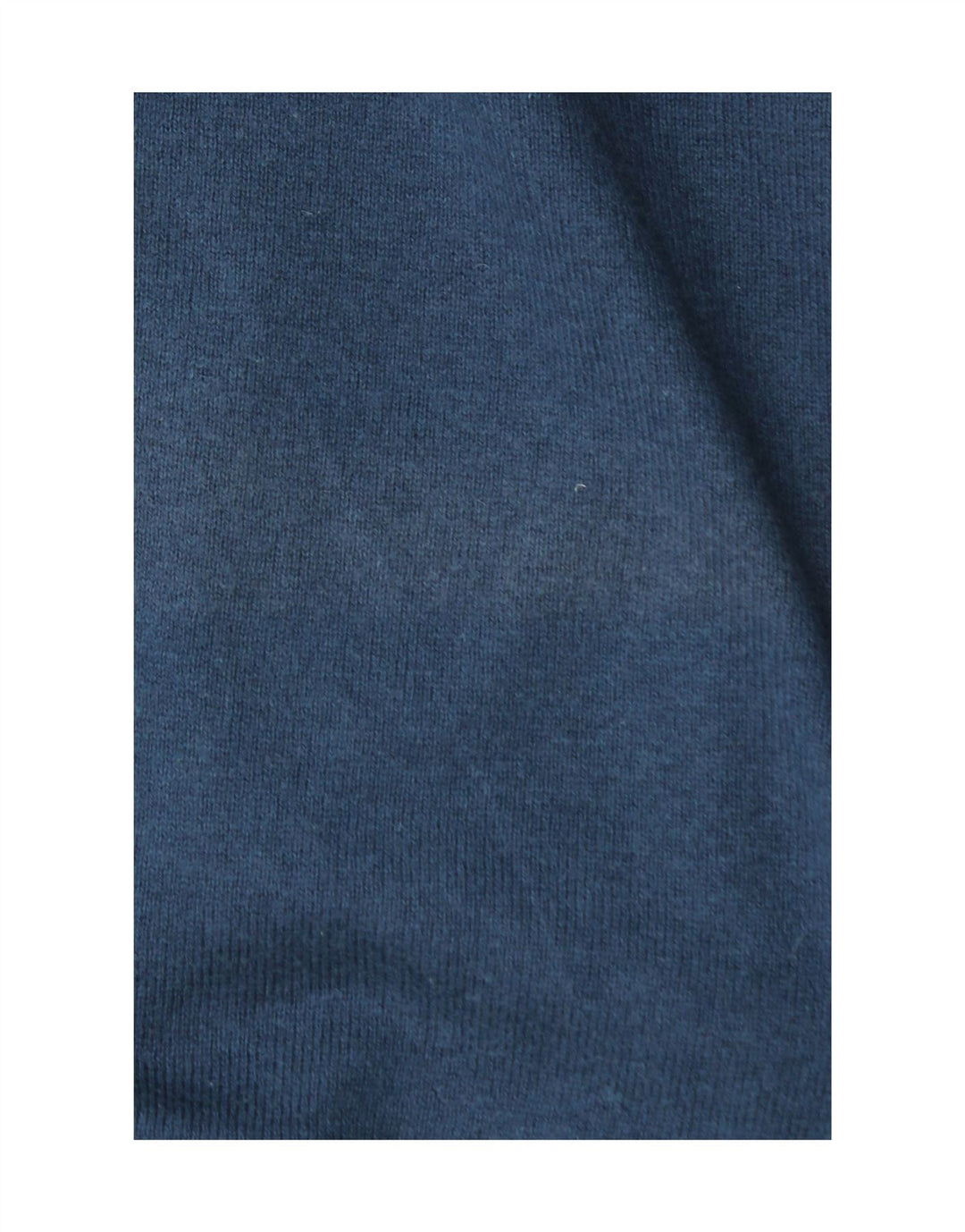 GUESS Mens Graphic V-Neck Jumper Sweater Large Navy Blue Colourblock