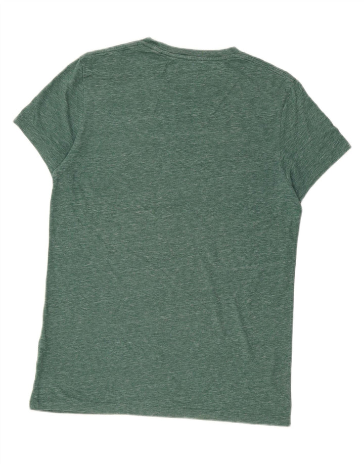 T-shirt da uomo Jack Wills Top in cotone screziato verde medio