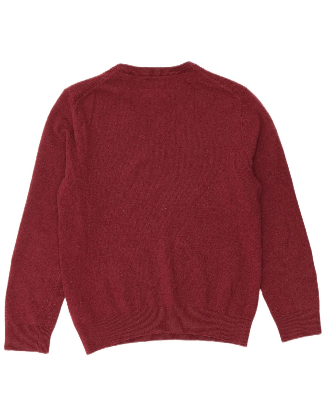 Gant Maglione girocollo da uomo in lana d'agnello bordeaux piccolo