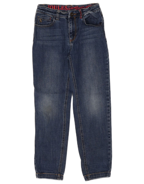 Jeans dritti per ragazze Joules 7-8 anni W22 L22 cotone blu