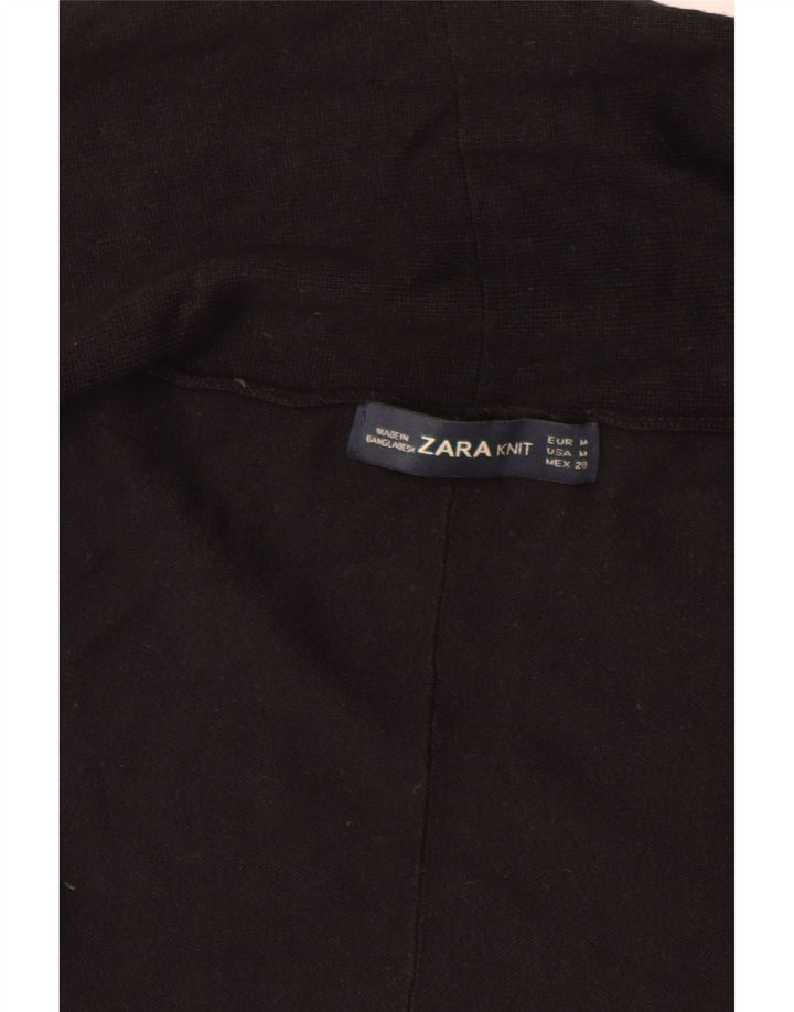 Maglione cardigan aperto da donna Zara UK 12 medio nero