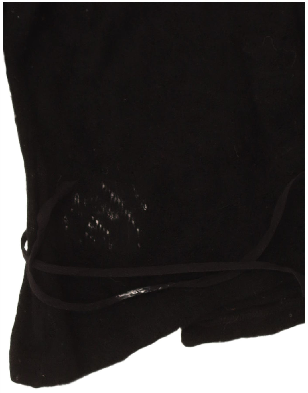 Max & Co. Maglione cardigan avvolgente da donna UK 14 grande lana vergine nera