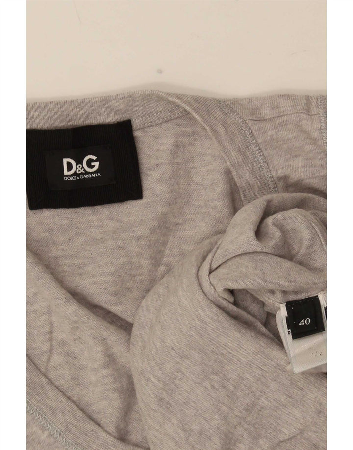 Canotta grafica da donna Dolce & Gabbana IT 40 piccola grigia screziata