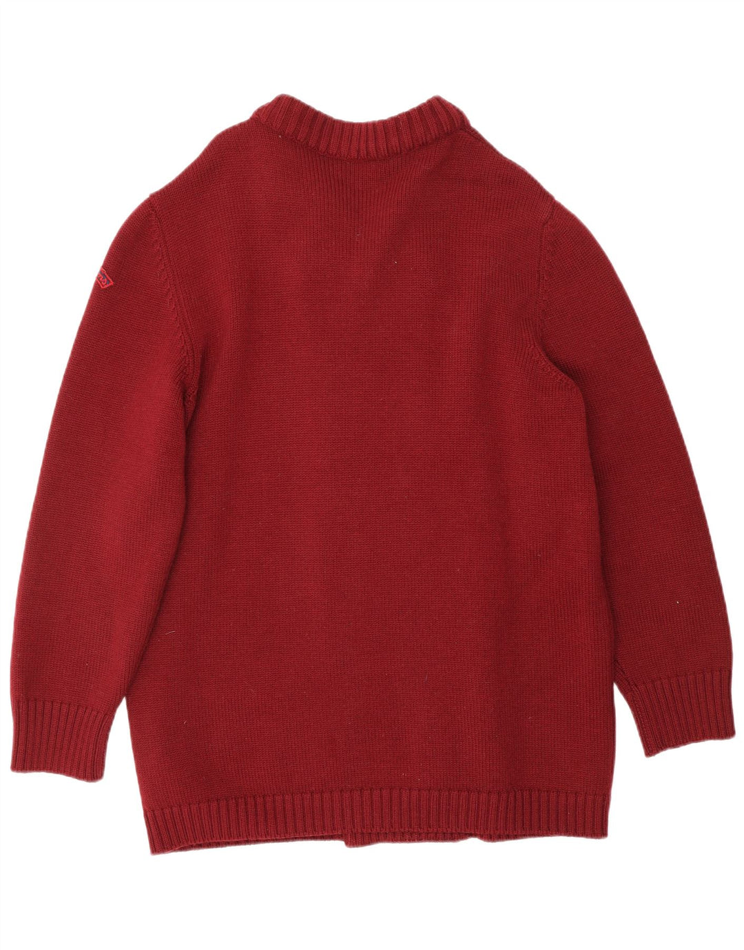 Maglione cardigan da uomo vintage bordeaux medio